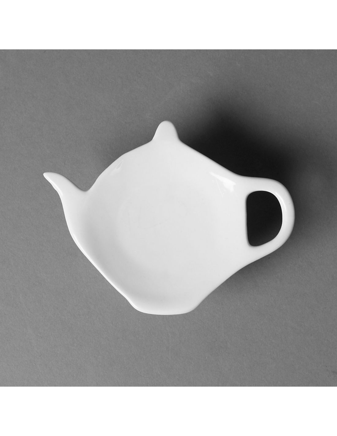 Repose sachet thé en porcelaine blanche